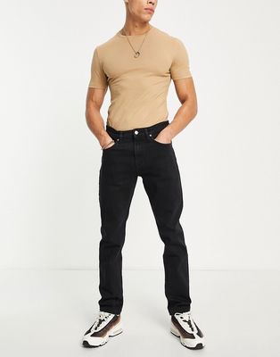 Pull & Bear straight jeans in black