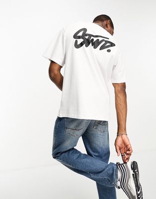 Pull & Bear STWD t-shirt in white