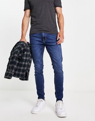 Pull & Bear super skinny jeans in dark blue