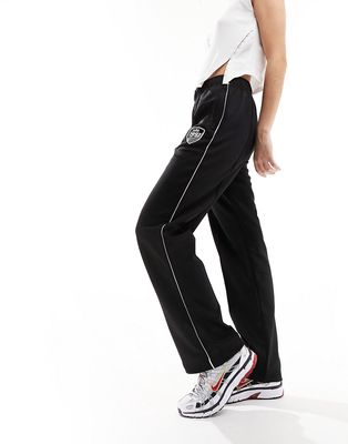 Pull & Bear track sweat pants in black - part of a set