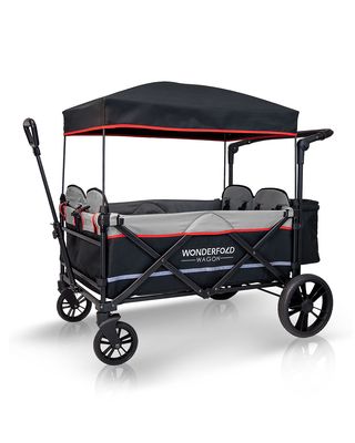 Pull and Push Quad 4-Seater Stroller Wagon
