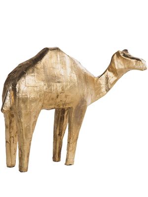 Pulpo bronze camel statuette - Gold