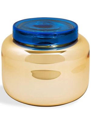 Pulpo metallic glass jar - Gold