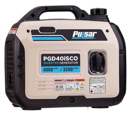 Pulsar 4,000 Watt Inverter Generator with CO Se ntry