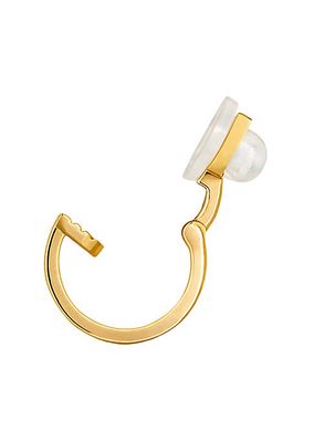 Pulse Mono 18K Yellow Gold & 0.05 TCW Diamond Clip-On Single Hoop Earring