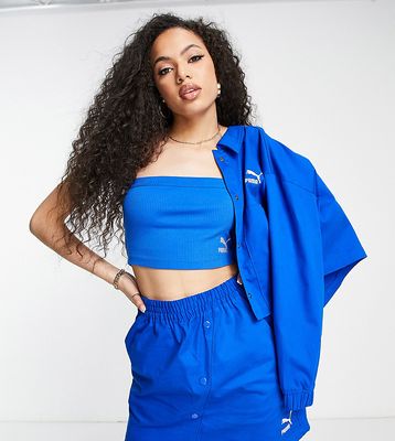 PUMA acid bright button skirt in blue - exclusive to ASOS