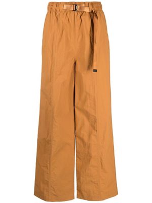 PUMA belted wide-leg trousers - Brown