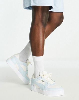 Puma CA Pro sneakers in white and baby blue