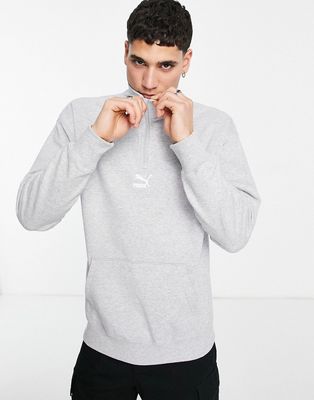 Puma Classics half zip sweatshirt in gray