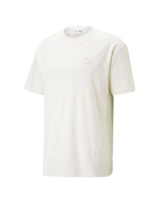 PUMA Classics toweling t-shirt in beige-Neutral