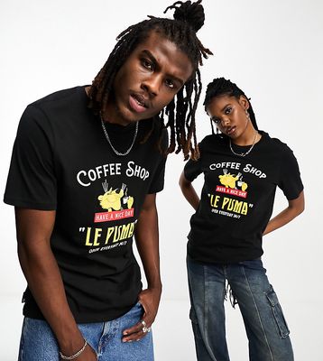 Puma Coffee Shop graphic t-shirt in black - Exclusive to ASOS