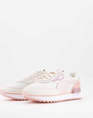 Puma Future Rider sneakers in pastel pink