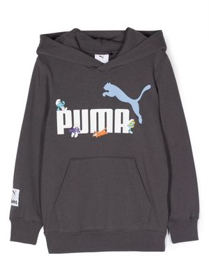Puma Kids x The Smurfs cotton hoodie - Grey