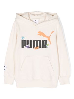 Puma Kids x The Smurfs cotton hoodie - Neutrals