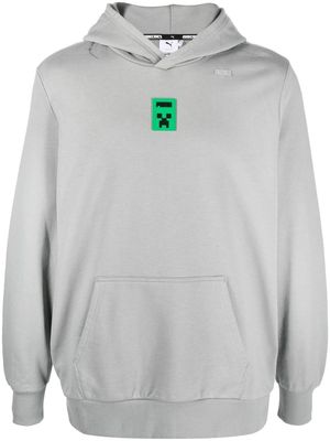 PUMA logo-patch detail hoodie - Grey
