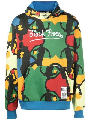 PUMA logo-print hoodie - Multicolour