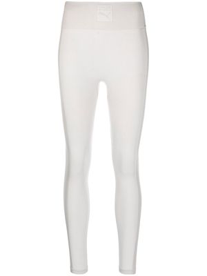 PUMA logo-waistband stretch leggings - Grey