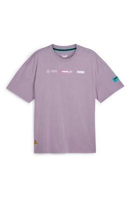 PUMA Mad Dog Jones x Mercedes-AMG F1 Cotton Graphic T-Shirt in Pale Plum