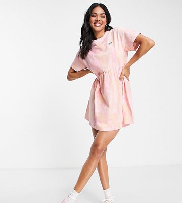 Puma marble print babydoll dress in pink - exclusive to ASOS