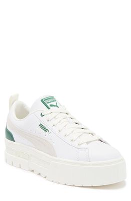 PUMA Mayze Platform Sneaker in Puma White-Vine