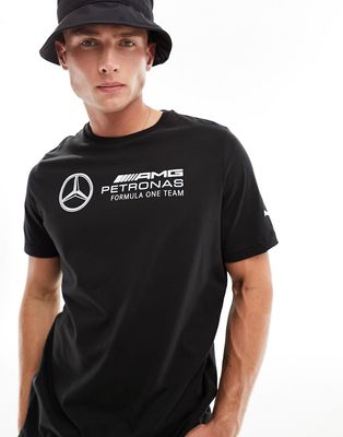 PUMA Mercedes MAPF1 Essential logo t-shirt in black