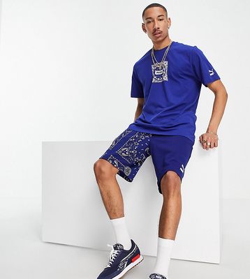 Puma off beat paisley shorts in navy - exclusive to ASOS