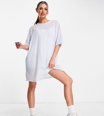 Puma organza mesh t-shirt dress in pale blue - exclusive to ASOS