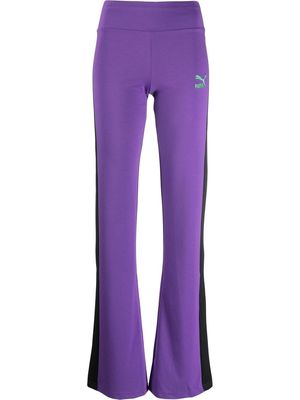 PUMA stretch-jersey trousers - Purple