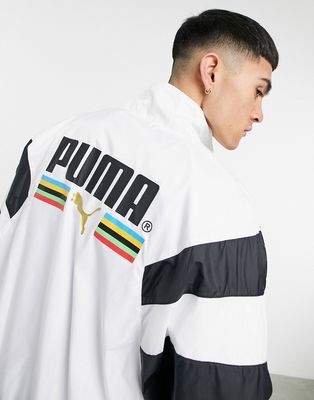 Puma Train for Sport woven track top in white