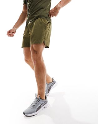 PUMA Training woven shorts in khaki-Gray