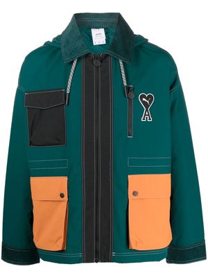 PUMA x Ami hooded shirt jacket - Green