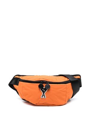 PUMA x AMi logo-patch belt bag - Orange