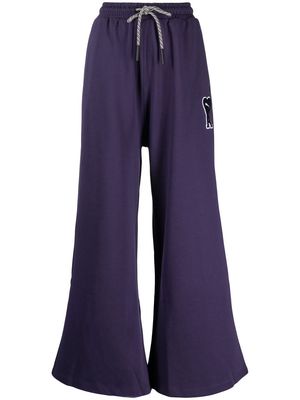 PUMA x Ami wide-leg trackpants - Purple