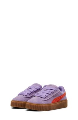 PUMA x FENTY Kids' Creeper Sneaker in Lavender Alert-Burnt Red-Gum