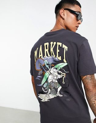 PUMA x MARKET relaxed graphic t-shirt in black