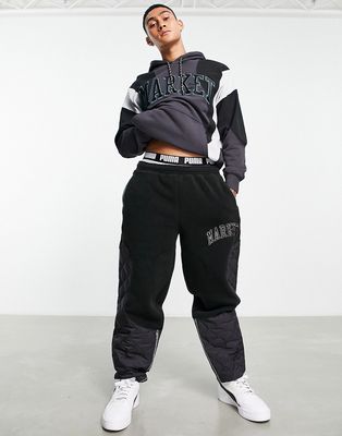 Puma x MARKET relaxed sweatpants in black