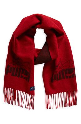 PUMA x Noah Plaid Wool Scarf in For All Time Red