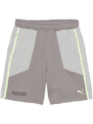 PUMA x Pleasures logo-print track shorts - Grey