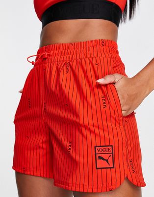 PUMA x VOGUE WV shorts in red