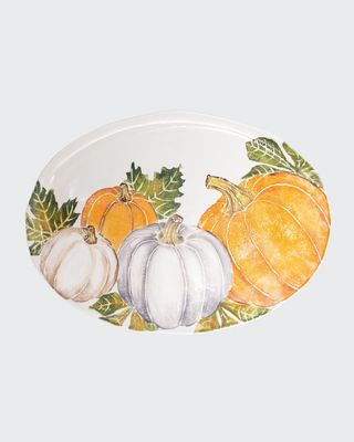 Pumpkins Large Oval Platter