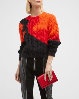 Punk Mohair Cable-Knit Sweater