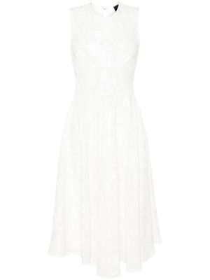 Puppets and Puppets Chris floral-jacquard dress - White