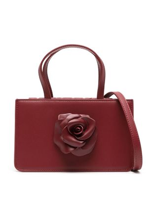 Puppets and Puppets mini Rose leather tote bag - Red