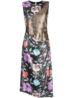 Puppets and Puppets Mother floral sequin midi dress - Multicolour