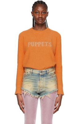 Puppets and Puppets Orange Organic Cotton Sweater