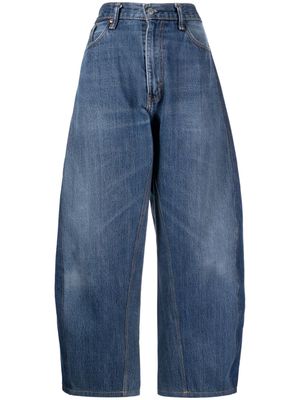 Puppets and Puppets panelled tapered cropped jeans - Blue