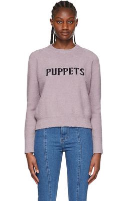 Puppets and Puppets Purple Cotton Sweater