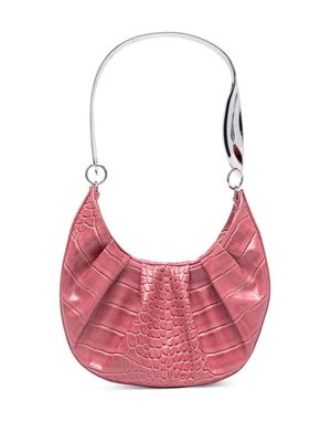 Puppets and Puppets Spoon Hobo leather shoulder bag - Pink