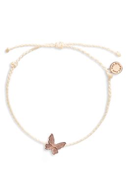 Pura Vida Butterfly Charm Bracelet in Vanilla