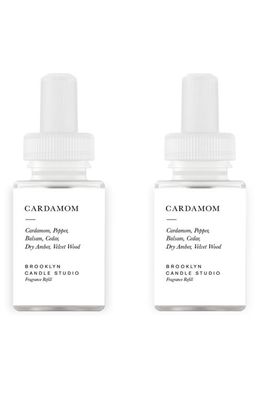PURA x Brooklyn Candle Cardamom 2-Pack Fragrance Diffuser Refills in White